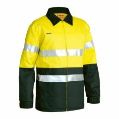 Bisley BK6710T 310gsm Hoop Reflective Protector Drill Jacket_ Yel