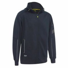 Bisley BK6925 Full Zip Front Work Fleece Hoodie_ Navy