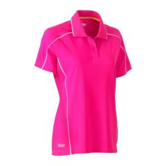 Bisley BKL1425 Ladies Cool Mesh Reflective Piping Polo Shirt_ Sho