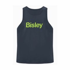 Bisley BKS063 Cotton Logo Singlet_ Navy