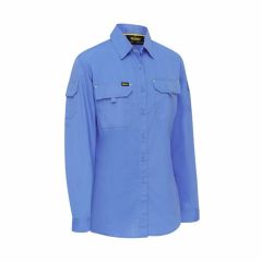 Bisley BL6414 Womens X Airflow Ripstop Shirt_ Long Sleeve_ Sky Bl