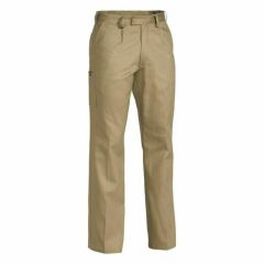 Bisley BPC6007 310gsm 8 Pocket Cotton Drill Cargo Pants_ Khaki