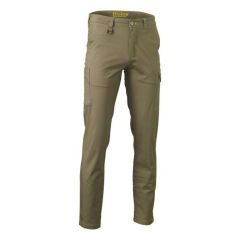 Bisley BPC6008 Stretch Cotton Drill Cargo Pants_ Khaki