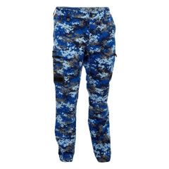 Bisley BPC6337 Flex _ Move Stretch Camo Cargo Pants_ Marine Digit