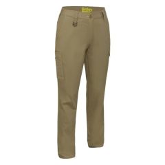 Bisley BPLC6008 Women's Stretch Cotton Cargo Pants_ Khaki