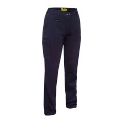 Bisley BPLC6008 Women's Stretch Cotton Cargo Pants_ Navy