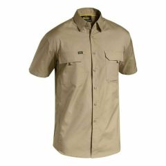 Bisley BS1414 X Airflow Ripstop Shirt_ Short Sleeve_ Khaki