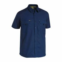 Bisley BS1414 X Airflow Ripstop Shirt_ Short Sleeve_ Navy