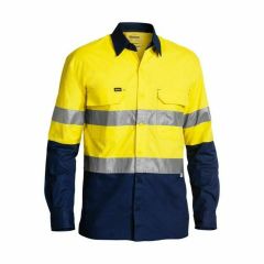 Bisley BS6415T Hoop Reflective Airflow Ripstop Shirt_ Long Sleeve