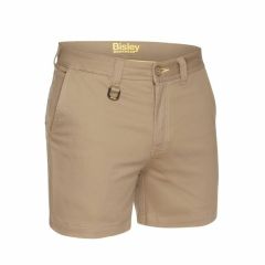 Bisley BSH1008 Stretch Cotton Drill Short Short_ Khaki