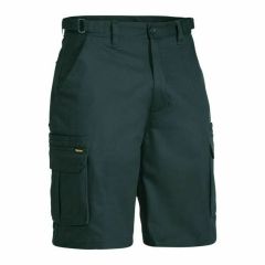 Bisley BSHC1007 310gsm 8 Pocket Cotton Drill Cargo Shorts_ Green