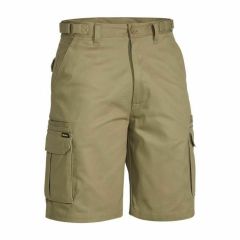 Bisley BSHC1007 310gsm 8 Pocket Cotton Drill Cargo Shorts_ Khaki