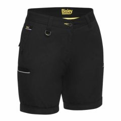 Bisley BSHL1015 Women's Stretch Cotton Shorts_ Black