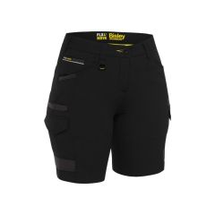 Bisley BSHL1332 Flx _ Move 4_Way Stretch Zip Cargo Shorts_ Black