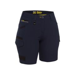 Bisley BSHL1332 Flx _ Move 4_Way Stretch Zip Cargo Shorts_ Navy