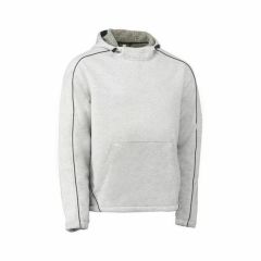 Bisley Flex And Move Fleece Hoodie Jumper Grey Marle