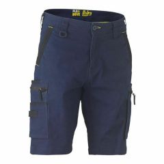 Bisley Flex _ Move Stretch Cargo Utility Shorts_ Navy