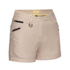 Bisley Womens BSHL1045 Flex _ Move Short Shorts_ Stone