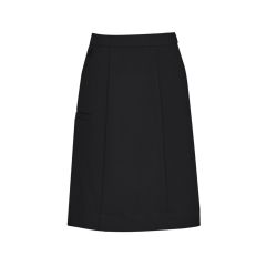 Biz Care Womens Comfort Waist Cargo Skirt_ Black