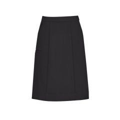 Biz Care Womens Comfort Waist Cargo Skirt_ Charcoal