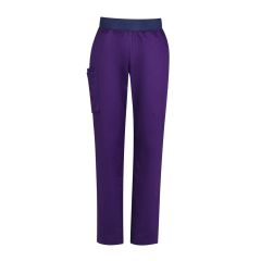 Biz Care Womens Riley Straight Leg Scrub Pant_ Purple