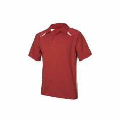 Biz Collection Adults Splice Polo Red White