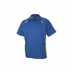 Biz Collection Adults Splice Polo Royal White