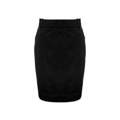 Biz Collection BS612S Ladies Detroit Flexi_Band Skirt_ Black