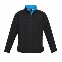 Biz Collection J307K Kids Geneva Jacket_ Black_Cyan