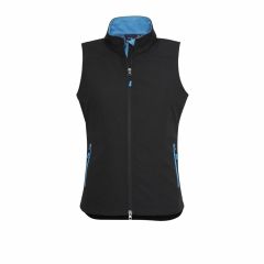 Biz Collection J404L Ladies Geneva Vest_ Black_Cyan