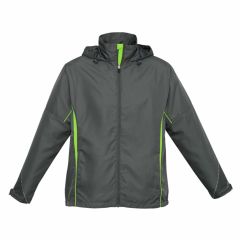 Biz Collection J408K Kids Razor Team Jacket_ Grey_Fluoro Lime