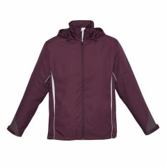 Biz Collection J408K Kids Razor Team Jacket_ Maroon_White