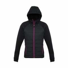 Biz Collection J515L Ladies STealth Tech Hoodie Jacket_ Black_Mag