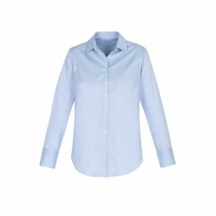 Biz Collection Ladies Camden Long Sleeve Shirt Blue