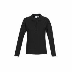 Biz Collection Ladies Crew Polo Black