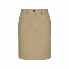 Biz Collection Ladies Lawson Chino Skirt Dark Stone