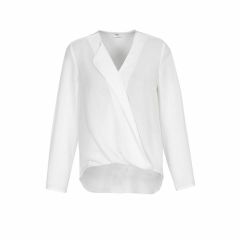 Biz Collection Ladies Lily Hi_Lo Blouse White