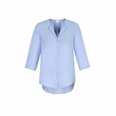 Biz Collection Ladies Lily Longline Blouse Ice Blue