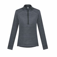 Biz Collection Ladies Monterey Long Sleeve Top_ Grey Marle_Black