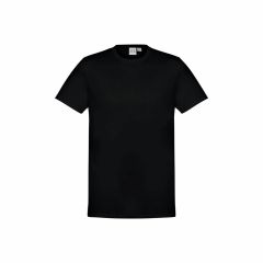 Biz Collection Mens Aero Tee Solid Black