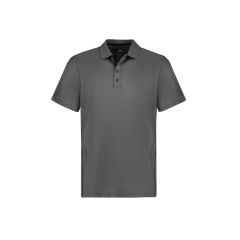 Biz Collection Mens Balance Short Sleeve Polo_ Ash_Black