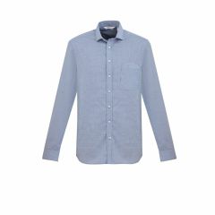 Biz Collection Mens Jagger L_S Shirt French Blue