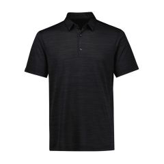 Biz Collection Mens Orbit Short Sleeve Polo_ Black