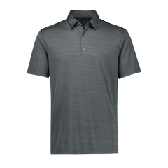 Biz Collection Mens Orbit Short Sleeve Polo_ Dark Grey Carbon