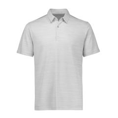 Biz Collection Mens Orbit Short Sleeve Polo_ Silver