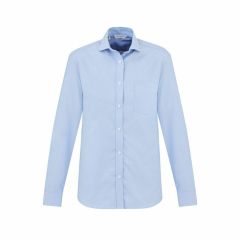 Biz Collection Mens Regent Long Sleeve Shirt Blue