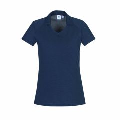 Biz Collection P011LS Ladies Byron Short Sleeve Polo_ Steel Blue