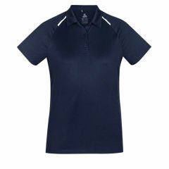 Biz Collection P012LS Ladies Academy Short Sleeve Polo_ Navy_Whit