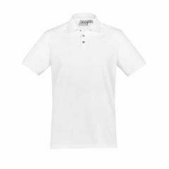 Biz Collection P105MS Mens City Short Sleeve Polo_ White