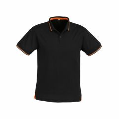 Biz Collection P226MS Mens Jet Polo 170gsm_ Black_Orange